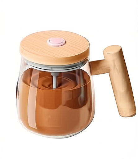Self Stirring Mug,Electric Mixing Cup Self Stirring Coffee Mug High Borosilicate Glass Mixing Coffee Mug Rotating Home Office Travel Stirring Cup Suitable For Coffee/Milk/Protein Powder,400 ML